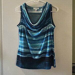 Calvin Klein cowl neck tank blouse